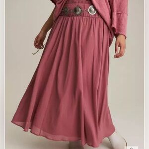 Torrid Festi dusty rose Maxi Skirt 2x